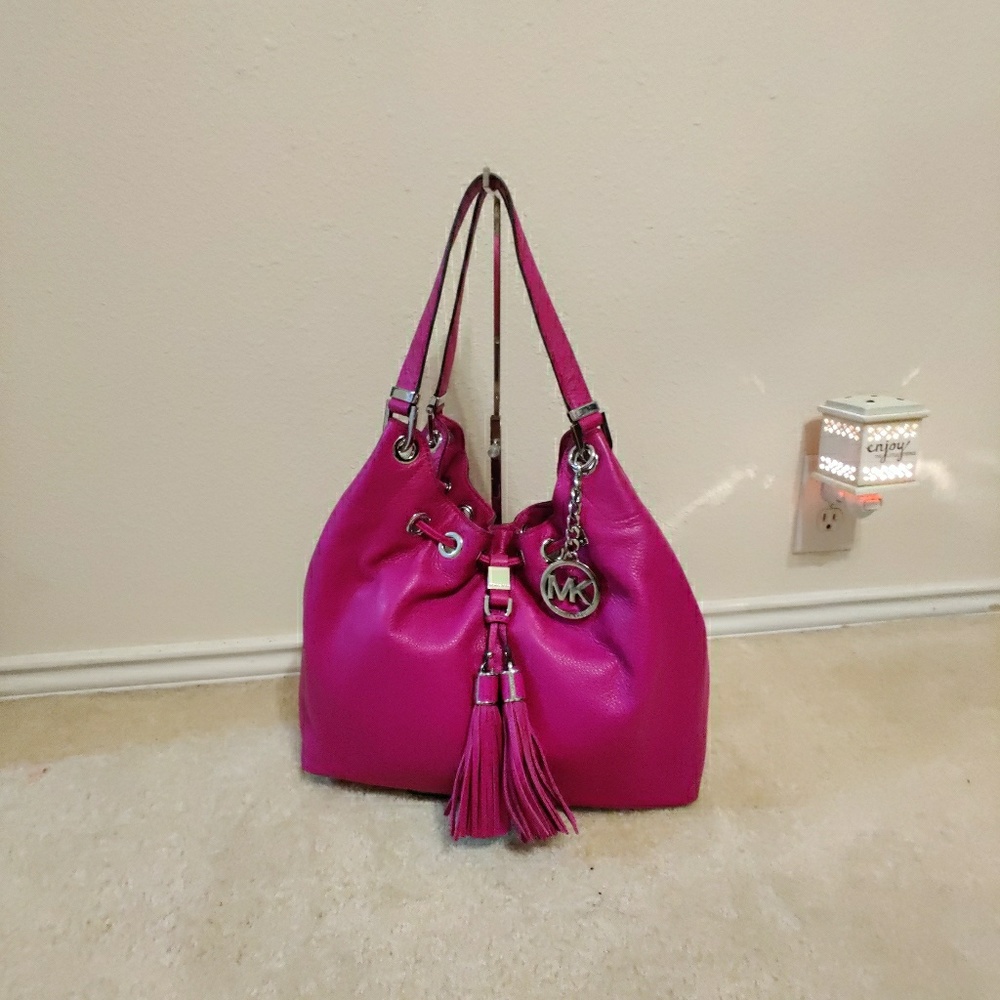 NWOT Michael Kors Hot Pink Camden Purse